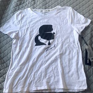 NWT Karl lagerfeld silhouette tshirt